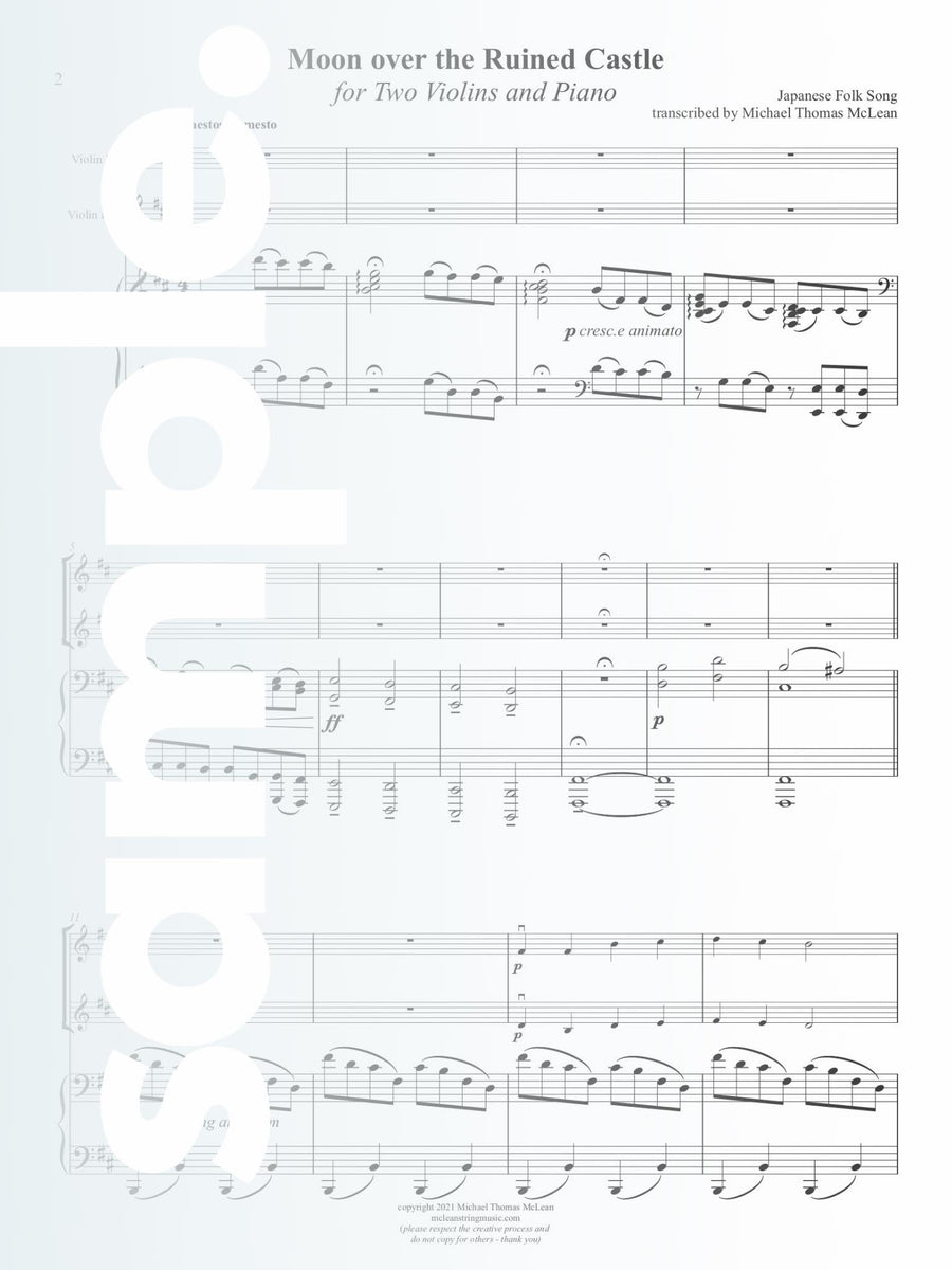 Care to Tango? Vol. 1 | Two Violins + Piano