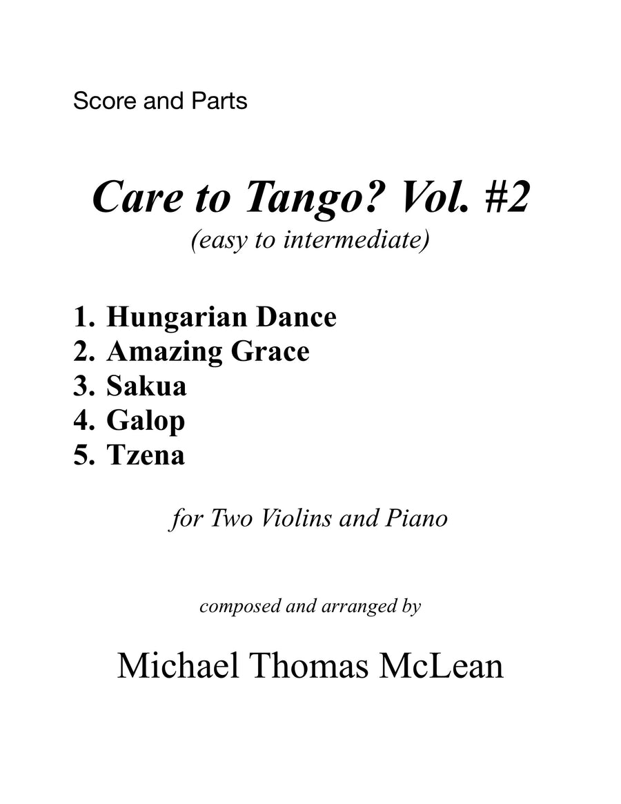 Care to Tango? Vol. 2 | Two Violins + Piano