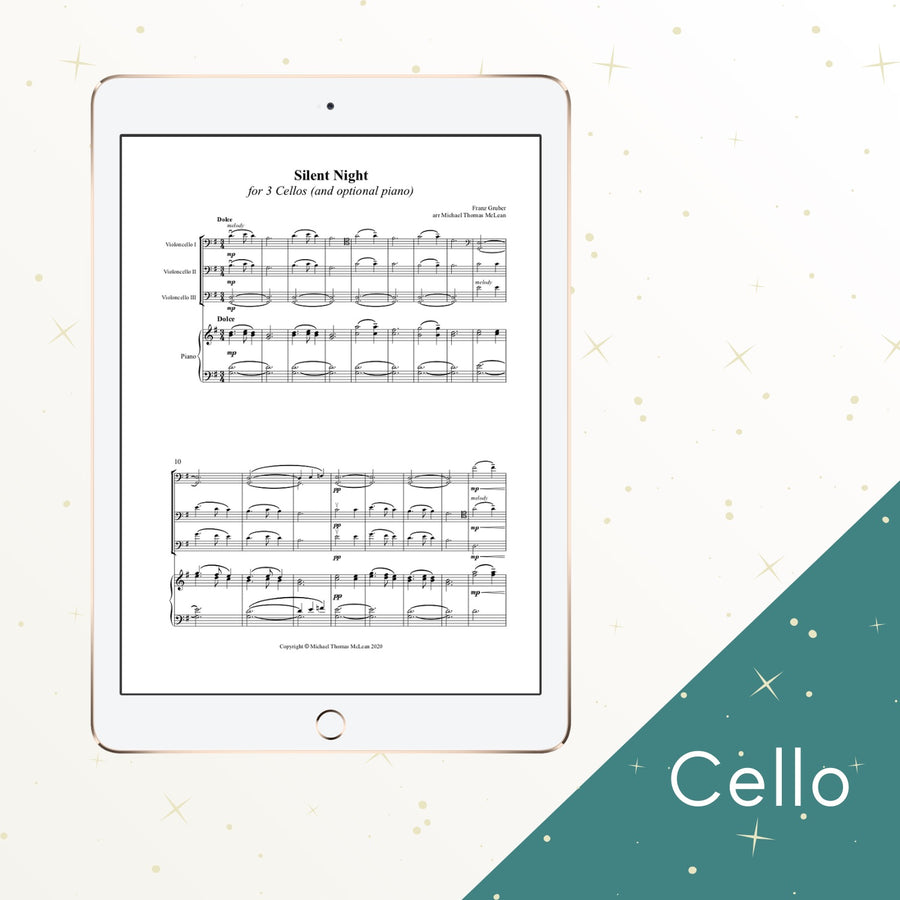 Holiday Volume #2 | 3 Cellos (and optional piano)