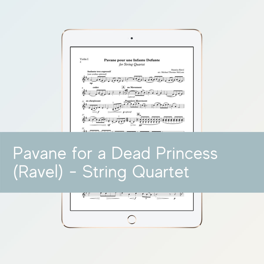 Pavane for a Dead Princess (Ravel) | String Quartet