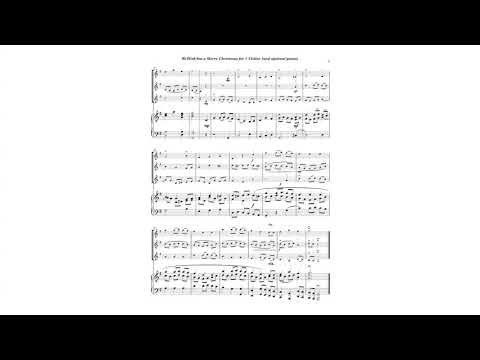 We Wish You a Merry Christmas | 3 Violins (and optional piano)