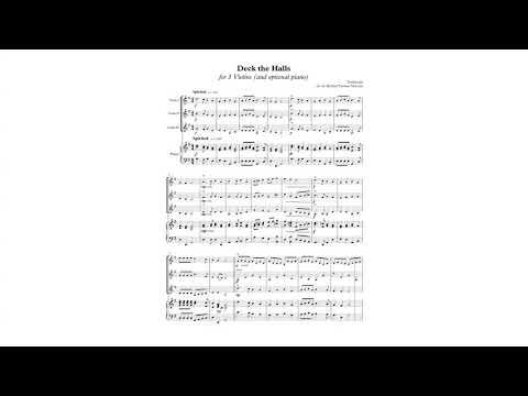 Holiday Joy Bundle | 3 Violins (and optional piano)