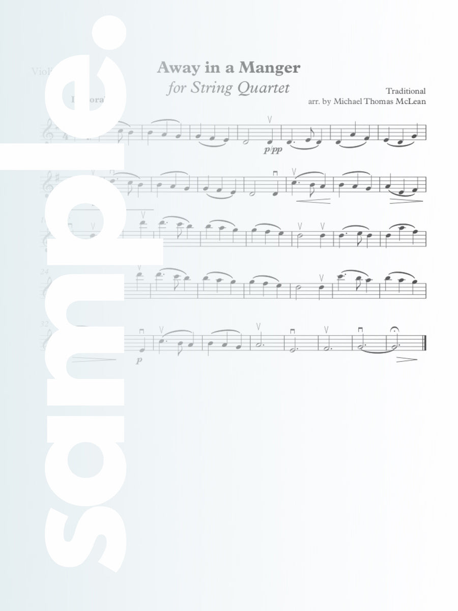 Away in a Manger | String Quartet